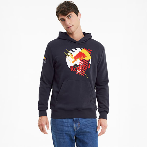 Red Bull Racing Dynamic Bull Men's Hoodie, NIGHT SKY, extralarge