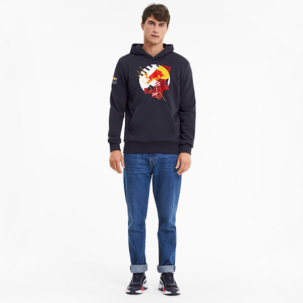 Red Bull Racing Dynamic Bull Men's Hoodie, NIGHT SKY, extralarge