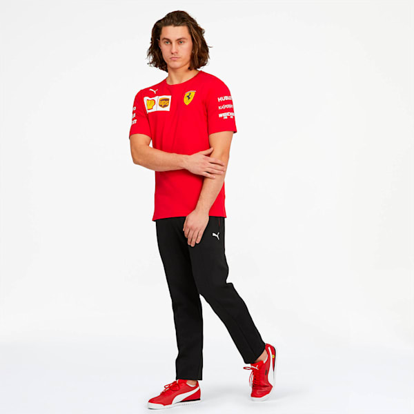 Scuderia Ferrari Men's Team Tee, Rosso Corsa-without MW Logo, extralarge