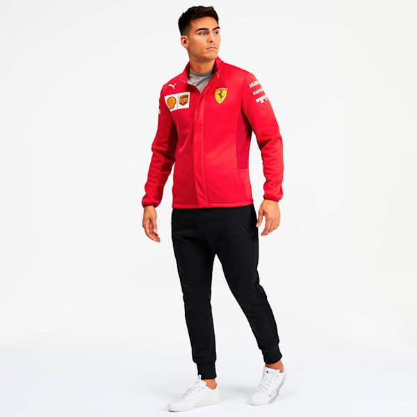 Scuderia Ferrari Men's Team Softshell Jacket, Rosso Corsa-without MW Logo, extralarge