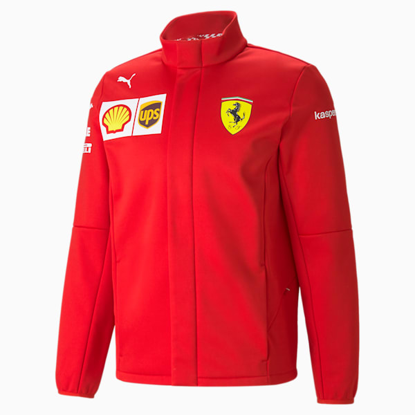 Scuderia Ferrari Men's Team Softshell, Rosso Corsa, extralarge