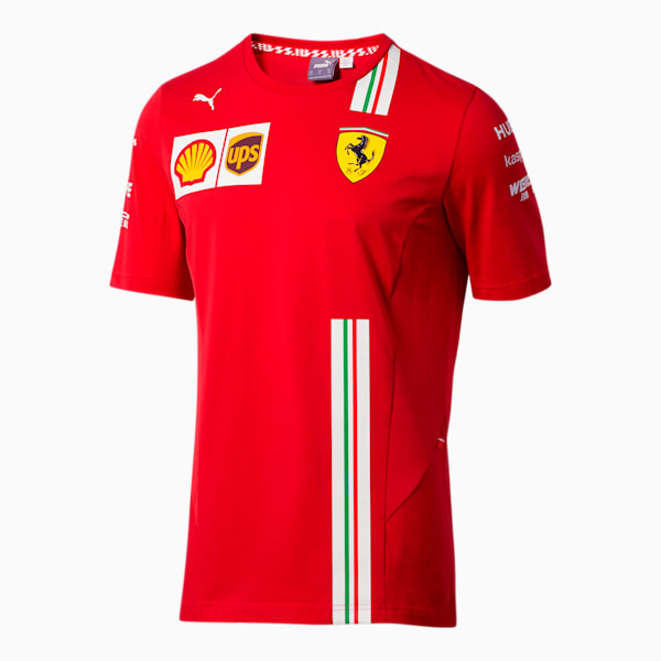 Scuderia Ferrari Men's Team Tee, Rosso Corsa, extralarge