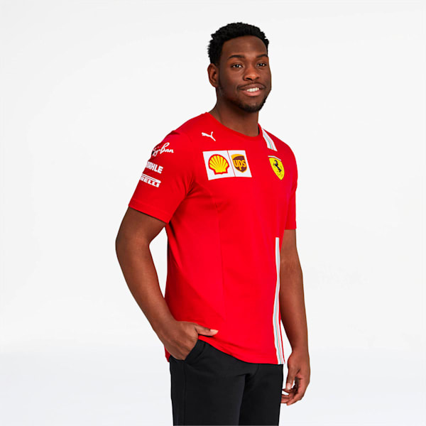 Scuderia Ferrari Men's Team Tee, Rosso Corsa, extralarge