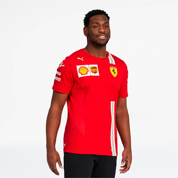 Scuderia Ferrari Vettel Men's Replica Tee, Rosso Corsa, extralarge