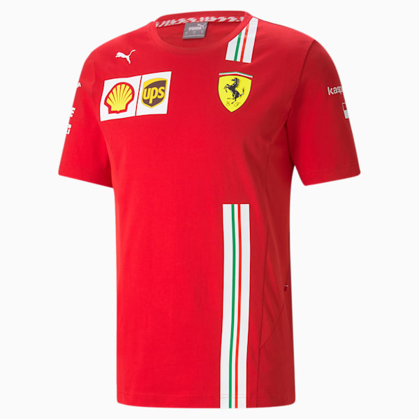 Scuderia Ferrari Leclerc Men's Replica Tee, Rosso Corsa, extralarge