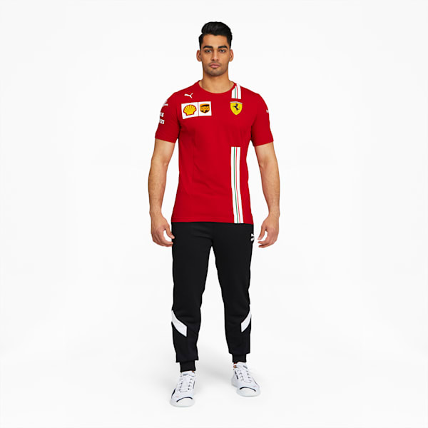 Scuderia Ferrari Leclerc Men's Replica Tee, Rosso Corsa, extralarge
