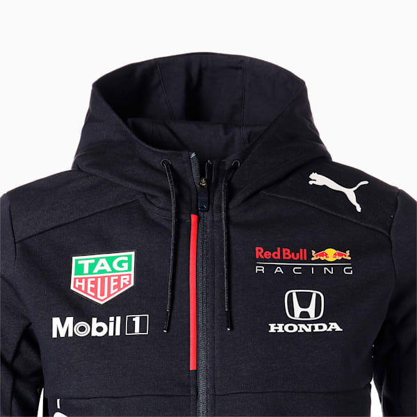 Red Bull Racing Team Men's Full Zip Hooded Jacket, NIGHT SKY, extralarge