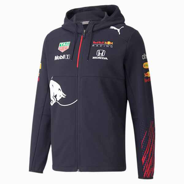 Red Bull Racing Team Full-Zip Men's Hooded Jacket | PUMA