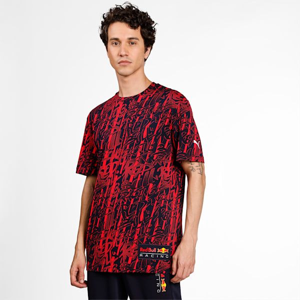 Red Bull Racing AOP Men's  Relaxed T-Shirt, NIGHT SKY, extralarge-IND