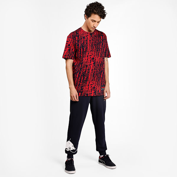 Red Bull Racing AOP Men's  Relaxed T-Shirt, NIGHT SKY, extralarge-IND