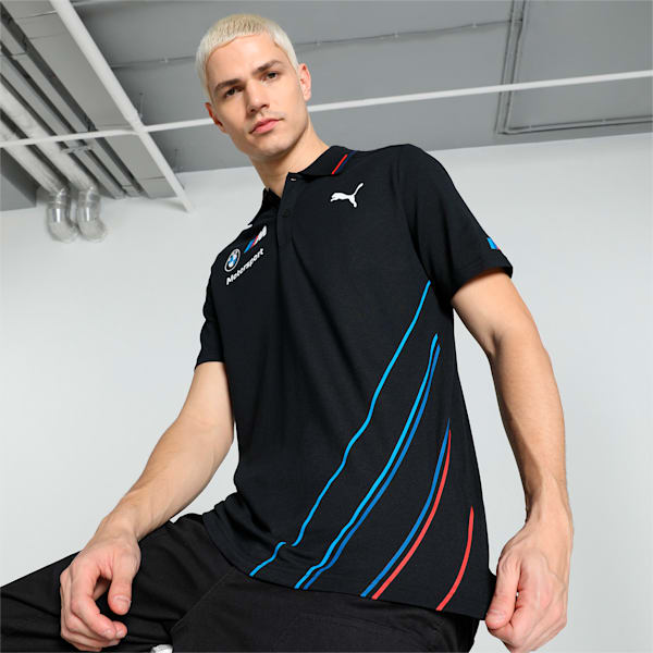 BMW M Motorsport Team Men's Polo Shirt, Anthracite, extralarge-IND