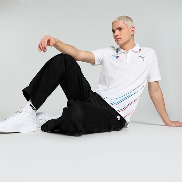 BMW M Motorsport Team Men's Polo Shirt, PUMA White, extralarge-IND