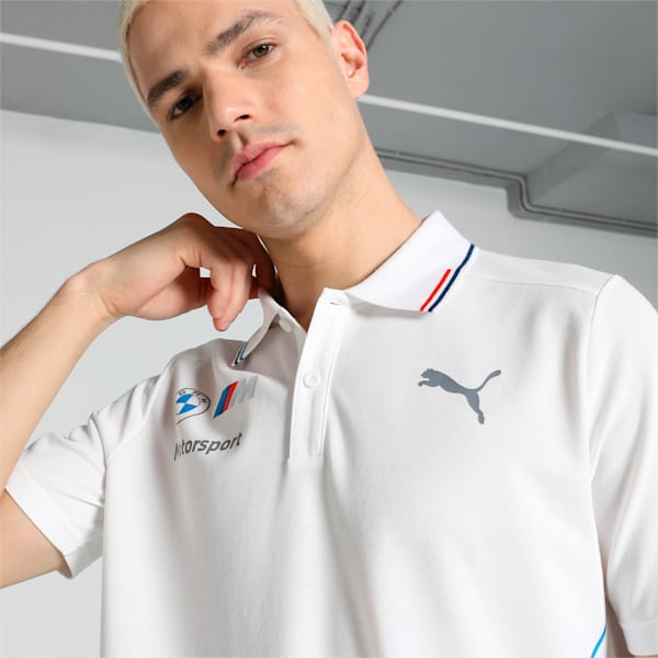 BMW M Motorsport Team Men's Polo Shirt, PUMA White, extralarge-IND