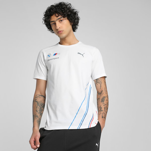 BMW M Motorsport Team Men's Tee, PUMA White, extralarge