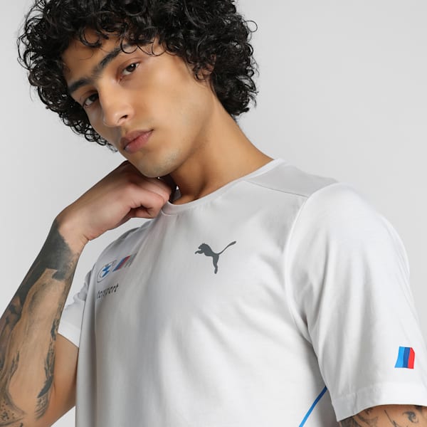 BMW M Motorsport Team Men's Tee, PUMA White, extralarge