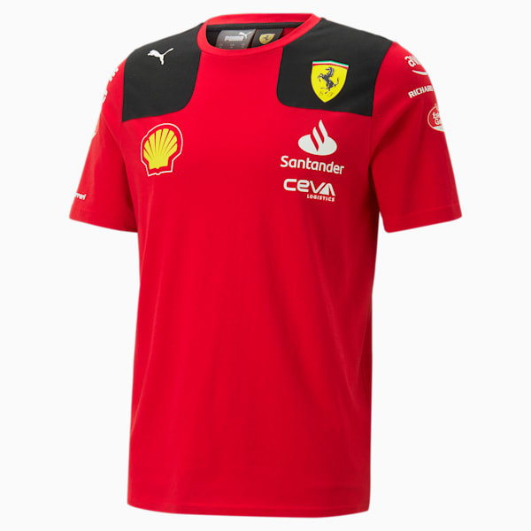 Scuderia Ferrari 2023 Team Replica Carlos Sainz Tee, Rosso Corsa