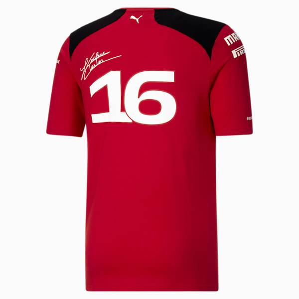 Playera deportiva Scuderia Ferrari de Charles Leclerc, Rosso Corsa, extralarge