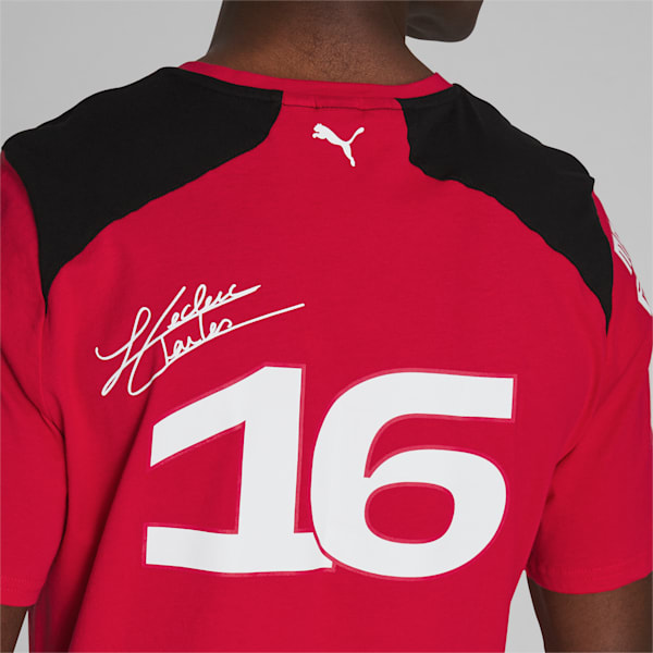 Playera deportiva Scuderia Ferrari de Charles Leclerc, Rosso Corsa, extralarge