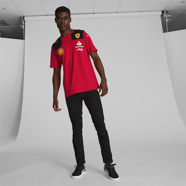 Playera deportiva Scuderia Ferrari de Charles Leclerc, Rosso Corsa, extralarge