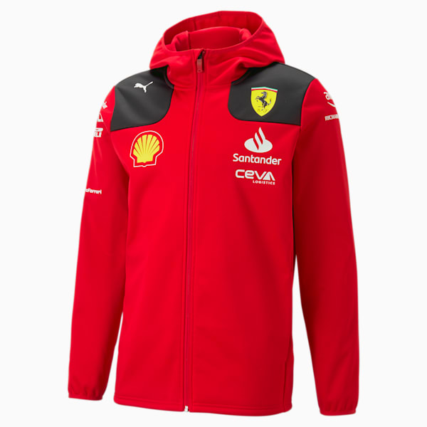 Scuderia Ferrari 2023 Team Replica Softshell Jacket, Rosso Corsa, extralarge