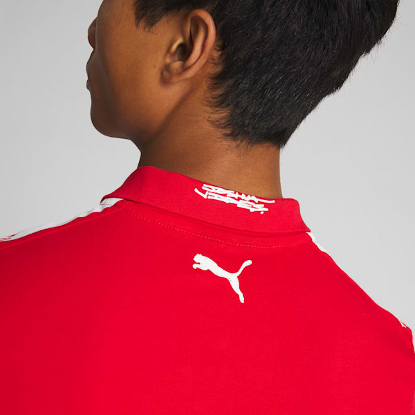 Polo SCUDERIA FERRARI x JOSHUA VIDES Motorsport para hombre, Rosso Corsa, extralarge