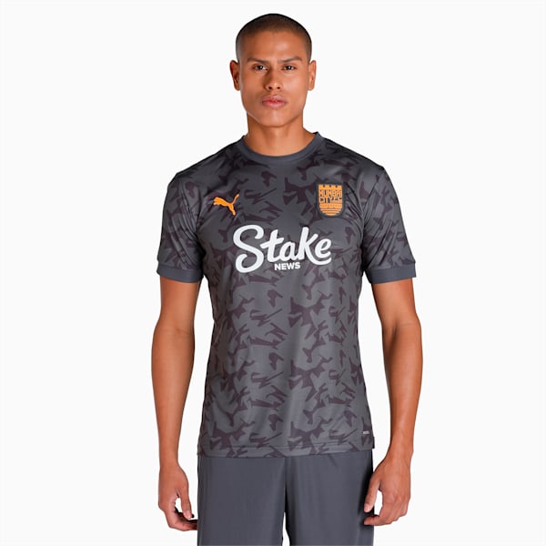 Mumbai City F.C. 22/23 Men's Away Slim Fit Jersey, Dark Shadow-Asphalt, extralarge-IND