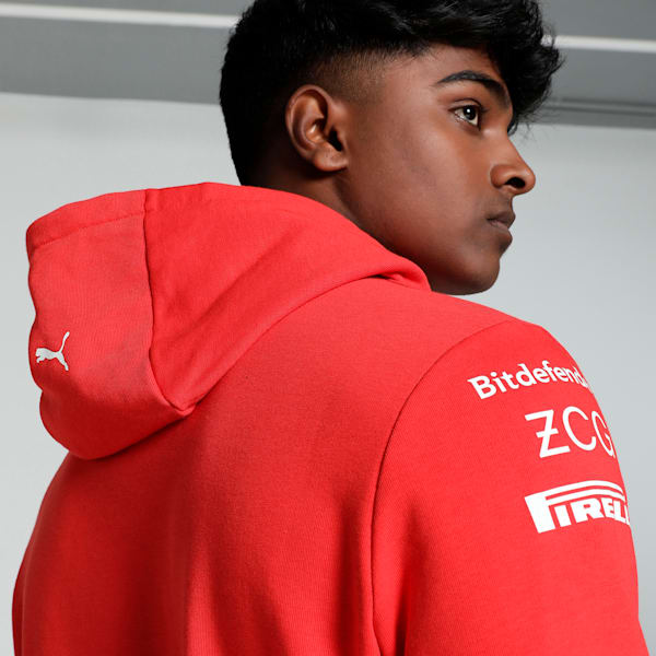 Scuderia Ferrari Team Men's Motorsport Hoodie, Burnt Red, extralarge-IND