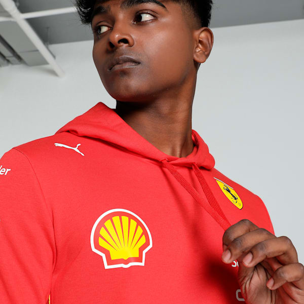 Scuderia Ferrari Team Men's Motorsport Hoodie, Burnt Red, extralarge-IND