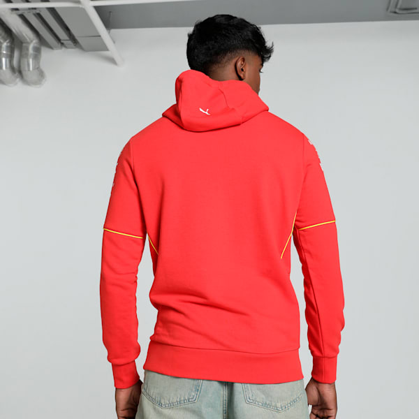 Scuderia Ferrari Team Men's Motorsport Hoodie, Burnt Red, extralarge-IND