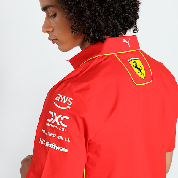 Scuderia Ferrari 2024 Replica Collection Team Men's Motorsport Shirt, Burnt Red, extralarge-IND