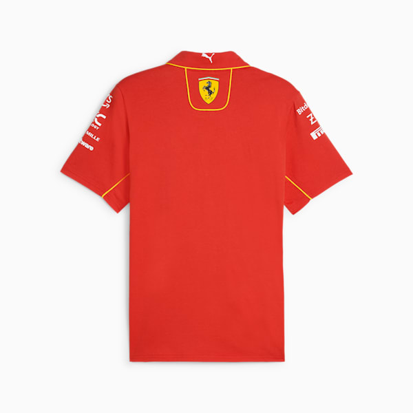 Scuderia Ferrari Team Men's Polo, Burnt Red, extralarge-IND