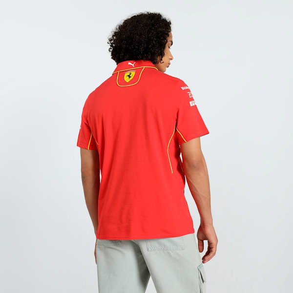 Scuderia Ferrari Team Men's Polo, Burnt Red, extralarge-IND