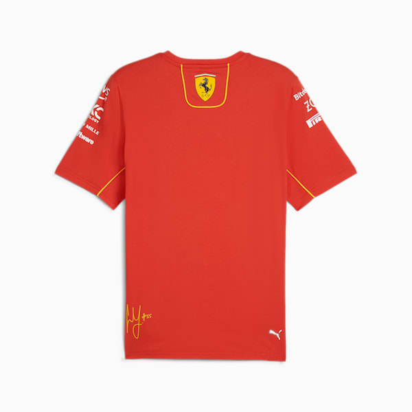 Scuderia Ferrari Sainz Men's Tee, Burnt Red, extralarge