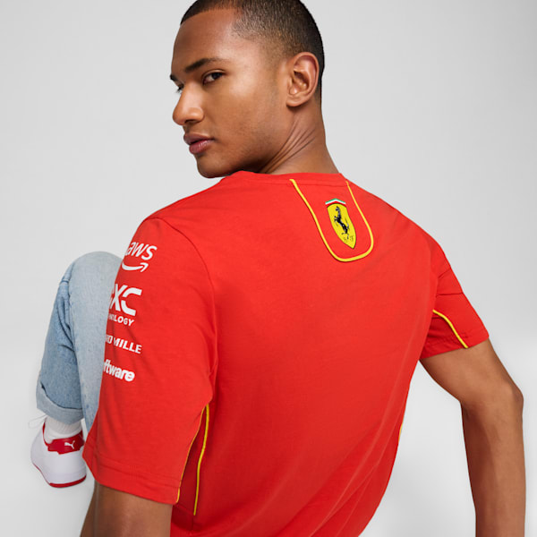 Scuderia Ferrari Sainz Men's Tee, Burnt Red, extralarge