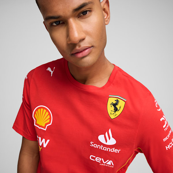 Scuderia Ferrari Leclerc Men's Tee, Burnt Red, extralarge