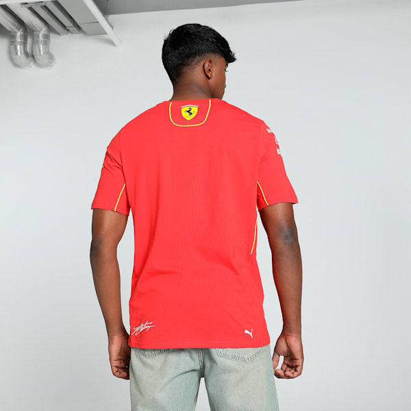 Scuderia Ferrari Leclerc Men's Motorsport Tee, Burnt Red, extralarge-IND