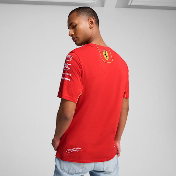 Scuderia Ferrari Leclerc Men's Tee, Burnt Red, extralarge