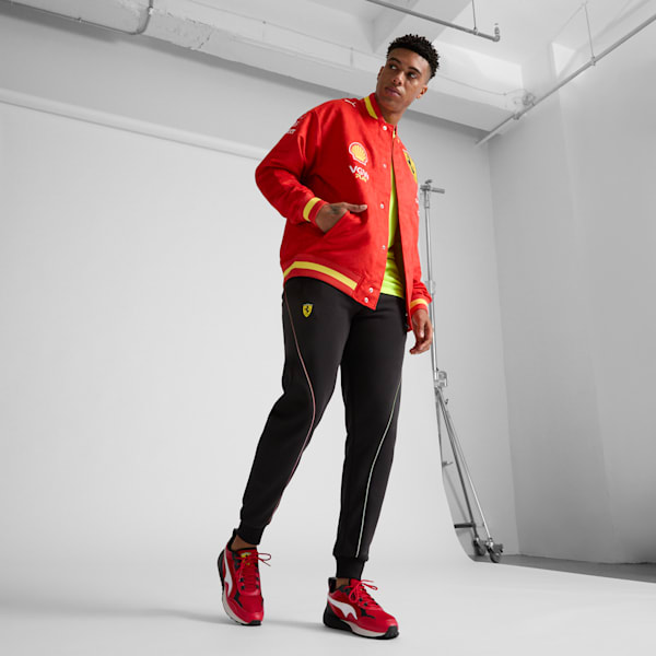 Scuderia Ferrari Team Men's Varsity Jacket, Burnt Red, extralarge