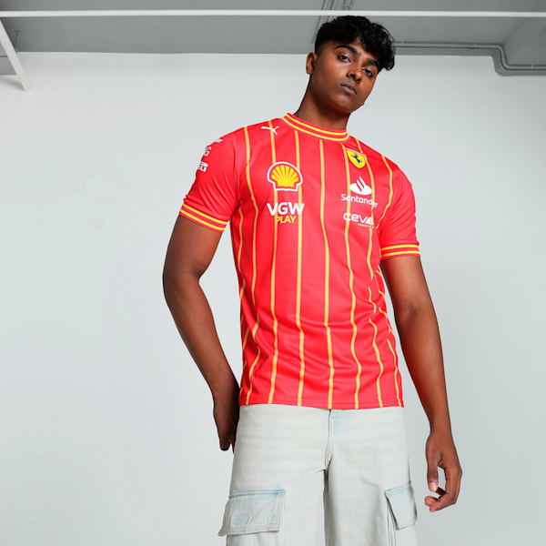Scuderia Ferrari Team Football Jersey Men, Burnt Red, extralarge-IND