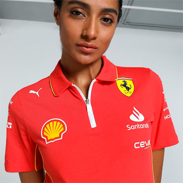 Scuderia Ferrari Team Women's Polo, Burnt Red, extralarge-IND