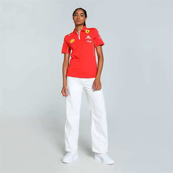 Scuderia Ferrari Team Women's Polo, Burnt Red, extralarge-IND