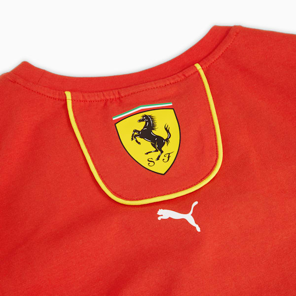 Scuderia Ferrari 2024 Replica Collection Big Kids' Tee, Burnt Red, extralarge