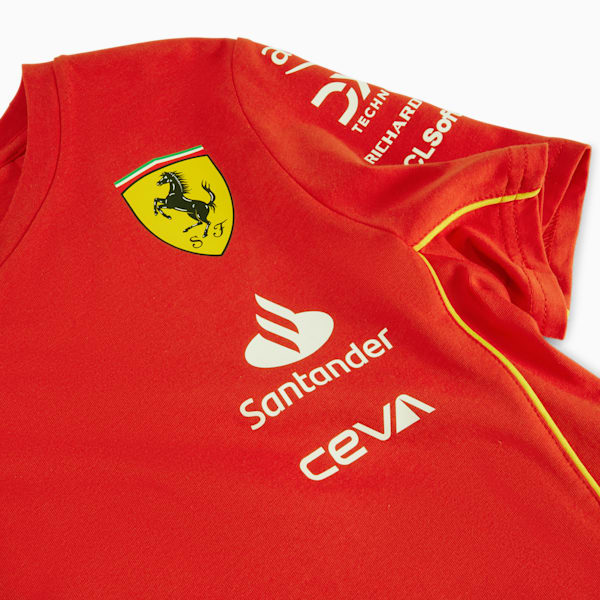 Scuderia Ferrari 2024 Replica Collection Big Kids' Tee, Burnt Red, extralarge