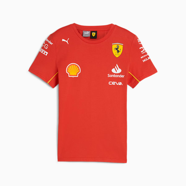 Scuderia Ferrari 2024 Replica Collection Big Kids' Tee, Burnt Red, extralarge