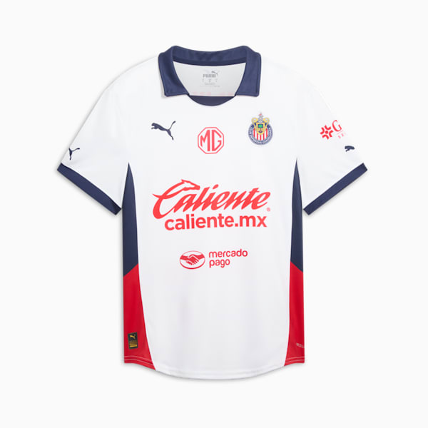 Chivas 24/25 Away Replica Men's Soccer Jersey, PUMA White, extralarge