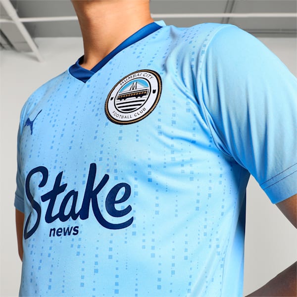 Mumbai City Home Replica Men's Football T-shirt, Team Light Blue-Clyde Royal, extralarge-IND