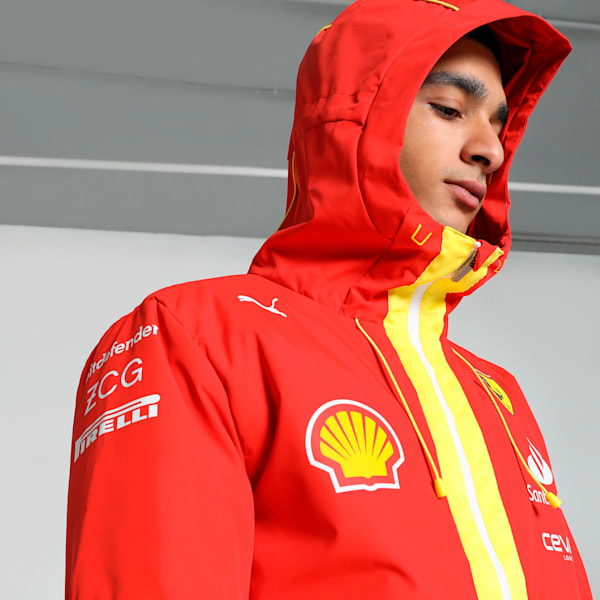 Scuderia Ferrari Team Pro Men's Motorsport Jacket, Burnt Red, extralarge-IND