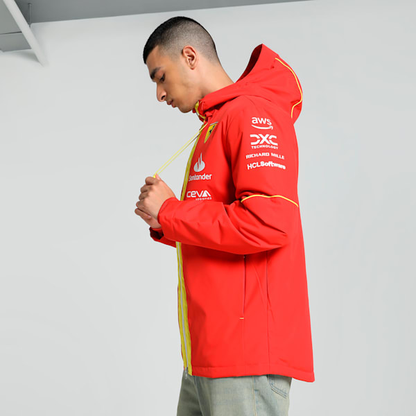 Scuderia Ferrari Team Pro Men's Motorsport Jacket, Burnt Red, extralarge-IND
