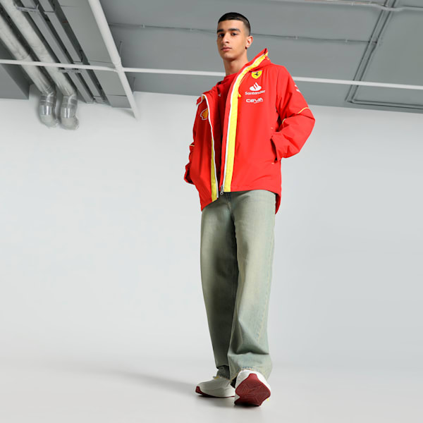 Scuderia Ferrari Team Pro Men's Motorsport Jacket, Burnt Red, extralarge-IND