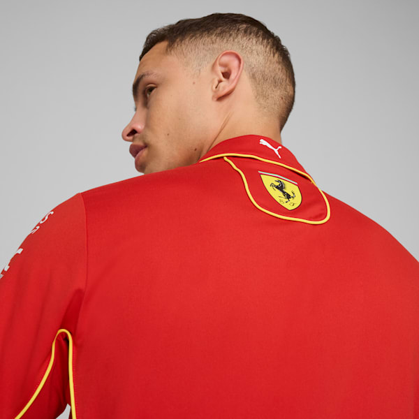 Camiseta polo para hombre del equipo Scuderia Ferrari Pro, Burnt Red, extralarge